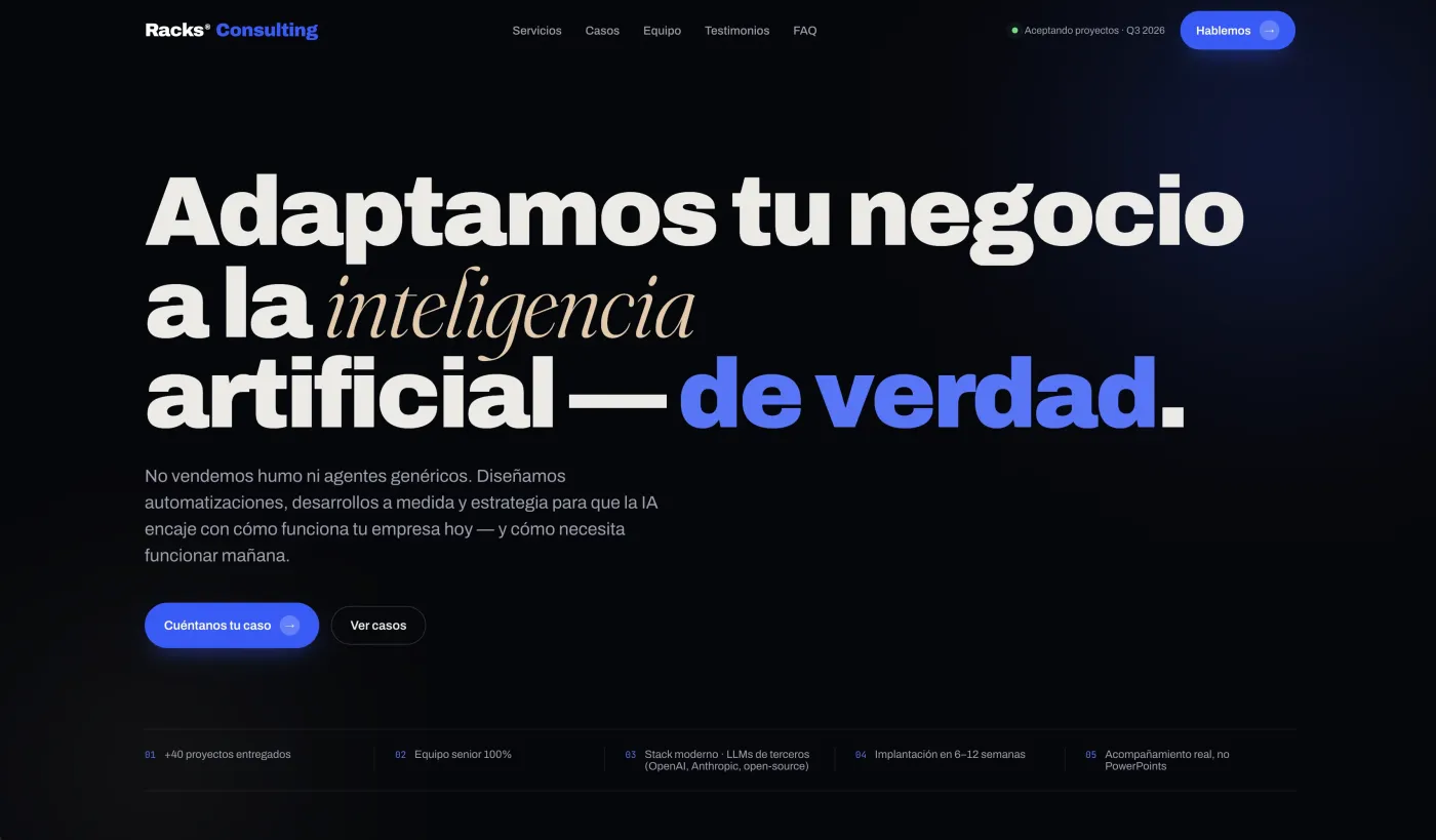 Web de Racks Consulting
